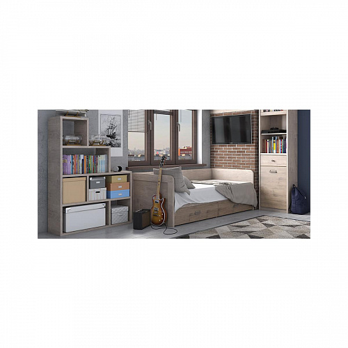 Кровать детская 90-2/D1 DIESEL дуб мадура/веллингтон