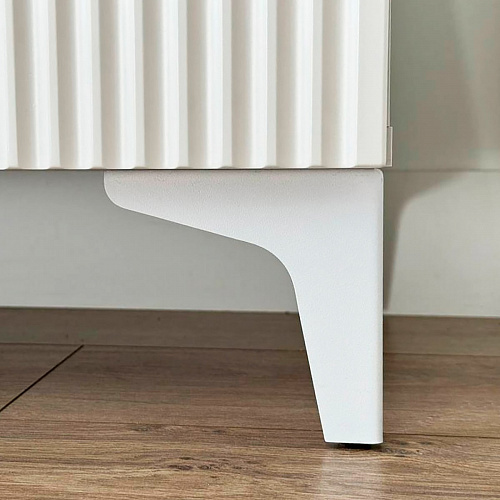 Гостиная Зефир К1 белое дерево/белый муар