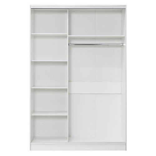 Шкаф-купе 2-х дверный 1540х590 ВАРИАНТ 5 Белый жемчуг