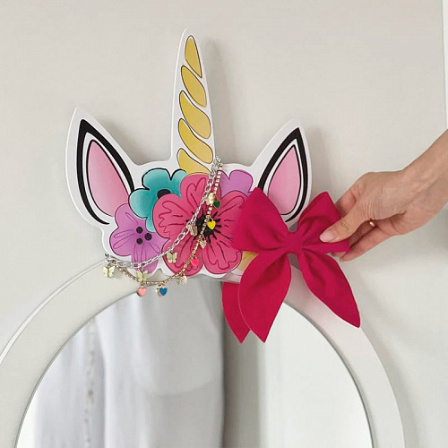 Набор детский Единорожка белое дерево/белый (плюш)