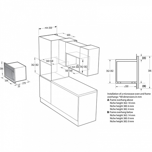 Встраиваемая микроволновая печь Gorenje BM201SG3DBG