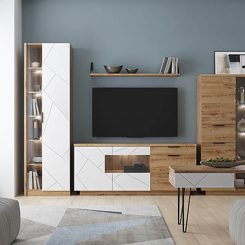 Стол журнальный KAYLAS Дуб наварра/Эко джелато