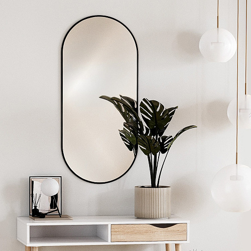 Зеркало навесное Z-16 с черной рамкой