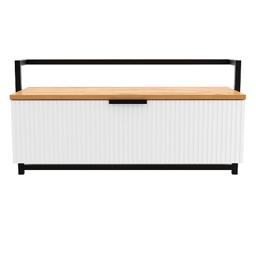 Консоль навесная лофт DQ SITI дуб вотан/белый