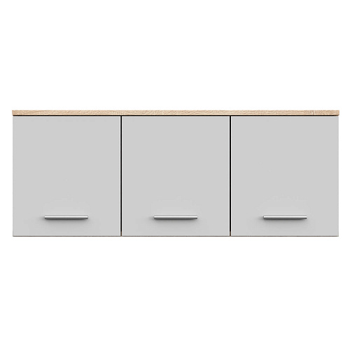 Антресоль НК FUN 3Д Дуб сонома/Белый