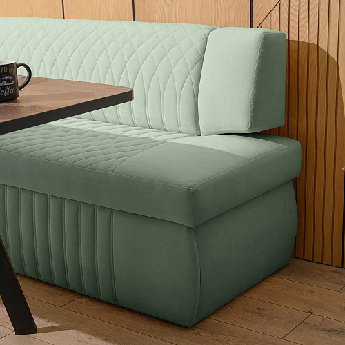 Кухонный диван Леонардо 183 Мелисса 17 Светло-зеленый