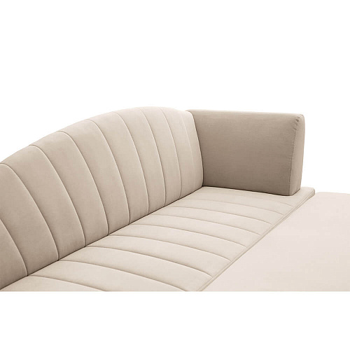 Кухонный диван Прага с углом Мелисса 02 Бежевый правый