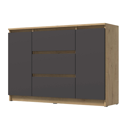 Комод ВЕГА 2Д-3Я Дуб вотан/Графит