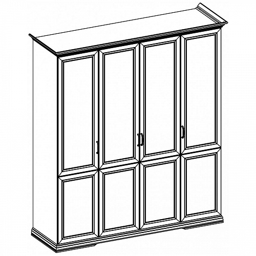 Шкаф SEVILLA 4DG/2-100 Белый