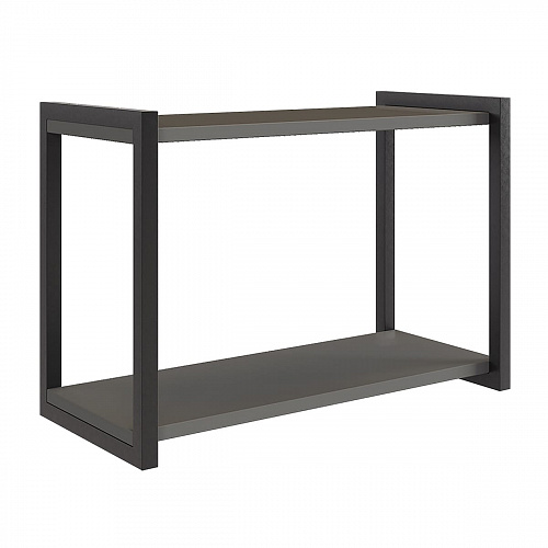 Гостиная Зефир К2 белое дерево/черный муар/графит