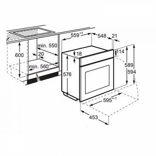 Встраиваемый духовой шкаф Electrolux EOD5F71Z