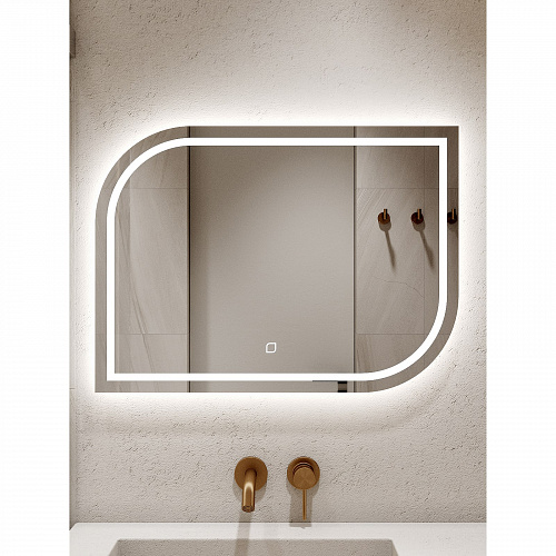 Зеркало навесное Z-17 с подсветкой горизонтальное