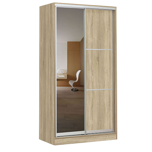 Шкаф-купе 2-х дверный 1210х590 ВАРИАНТ 4 Дуб сонома