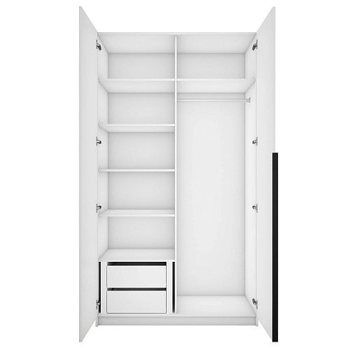 Шкаф Локер 1200 распашной Белый снег