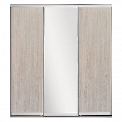 Шкаф-купе 3-х дверный 2020х590 ВАРИАНТ 2  Ясень шимо светлый