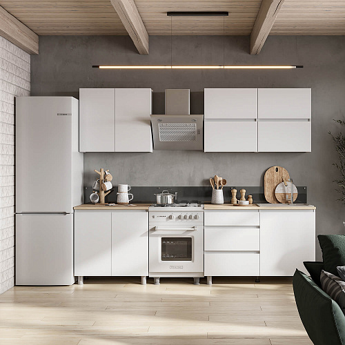 Кухня Токио 2000 Белый текстурный