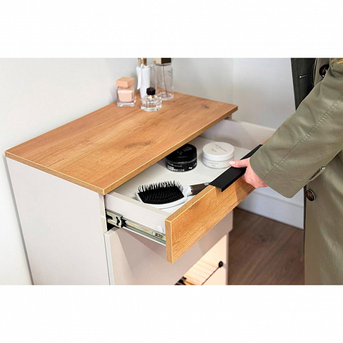 Обувница Баско кашемир/дуб крафт золотой