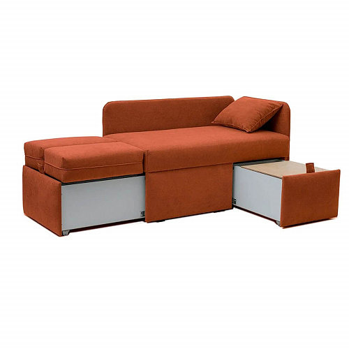 Диван-кушетка Патти 123 Эпик 45 Оранжевый правый