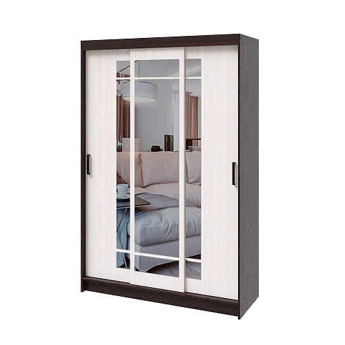 Шкаф-купе БРУНО 4 Венге/Лоредо