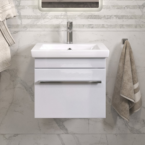 Тумба под раковину Land 500-0-1 (Como) навесная с умывальником