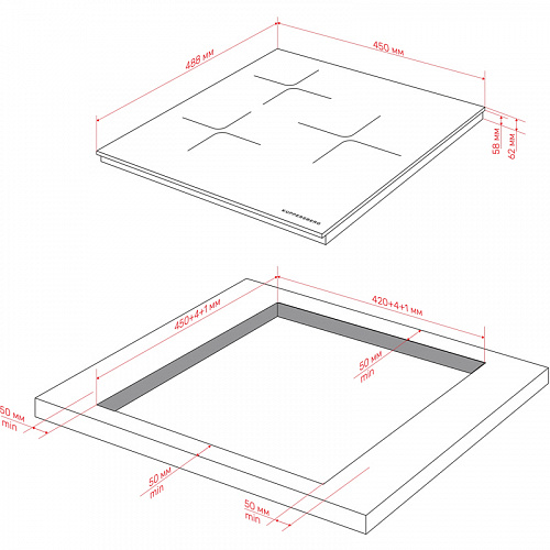 Варочная поверхность Kuppersberg ICI 406