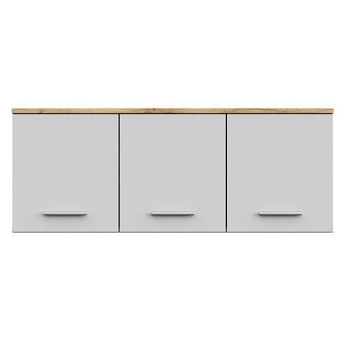 Антресоль НК FUN 3Д Дуб вотан/Белый