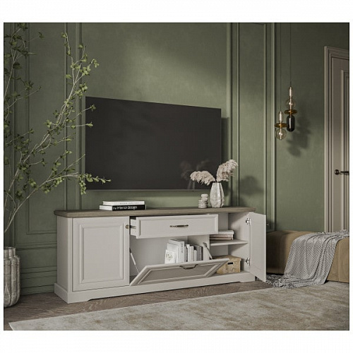 Тумба RTV TOSCANA NEW 3D1S Персидский жемчуг/Каньон