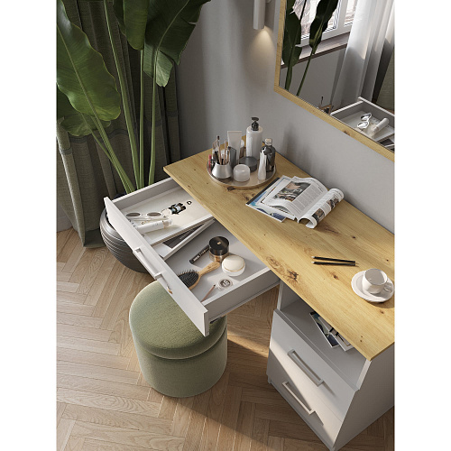 Туалетный столик НК Бланка Белый/дуб Артизан