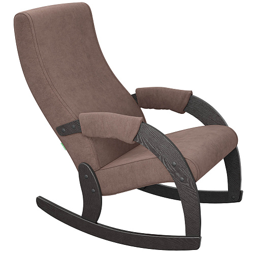 Кресло-качалка Модель 67М венге шпон/Ultra Chocolate