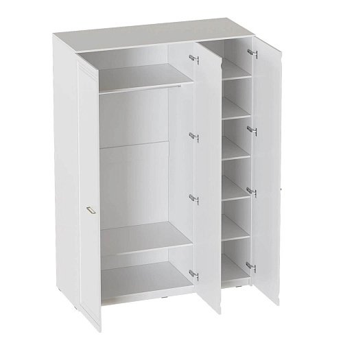 Шкаф трехдверный Манхэттен Белый Аляска/Айс 06