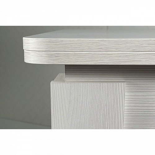 Стол обеденный раскладной Фантазия белый рамух