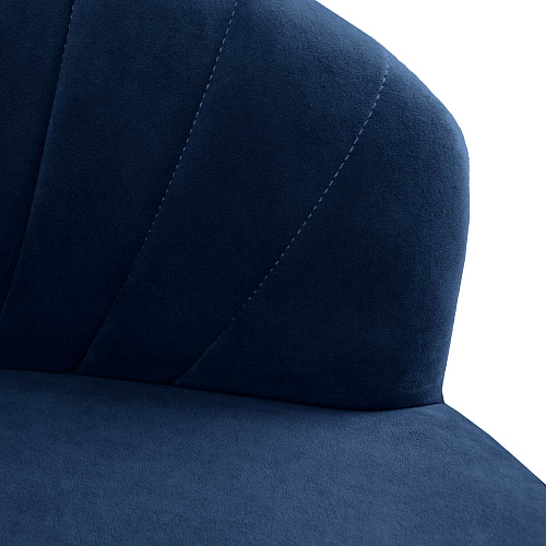 Стул Камино Гранде черный муар/Катания Дарк Блю