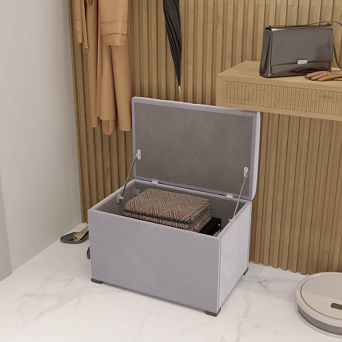 Тумба NOVEL 600(М27) Велюр Светло-серый