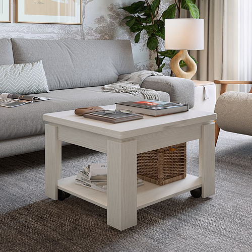 Стол-трансформер Адам 1  белый рамух