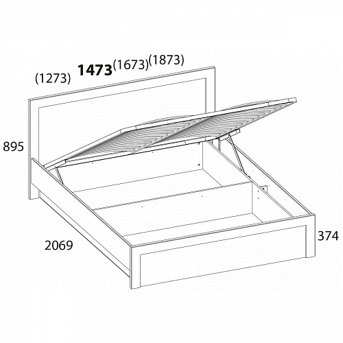 Спальный гарнитур DOORSET Дуб наварра