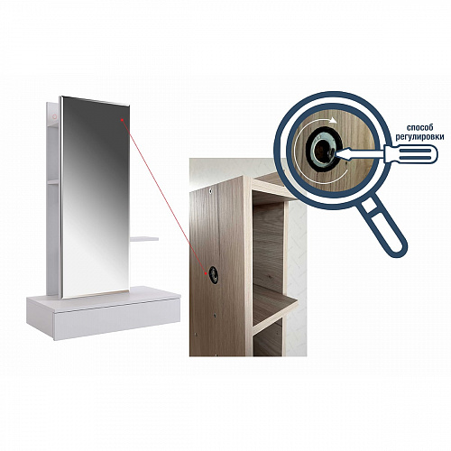 Туалетный столик Мария белый