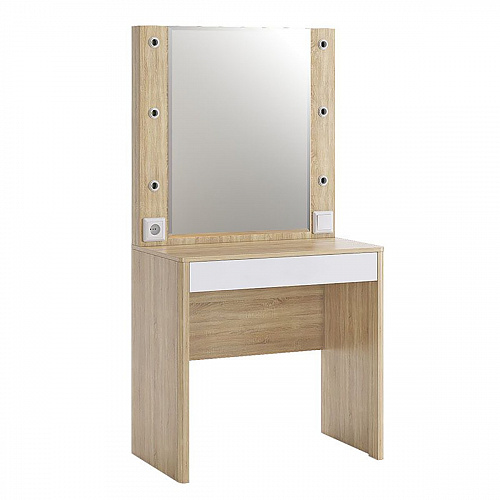 Туалетный столик Зара дуб сонома/белый