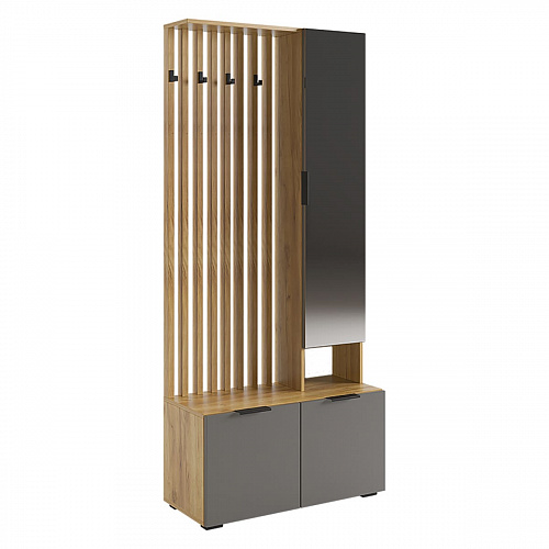 Прихожая Бери дуб крафт золотой/графит