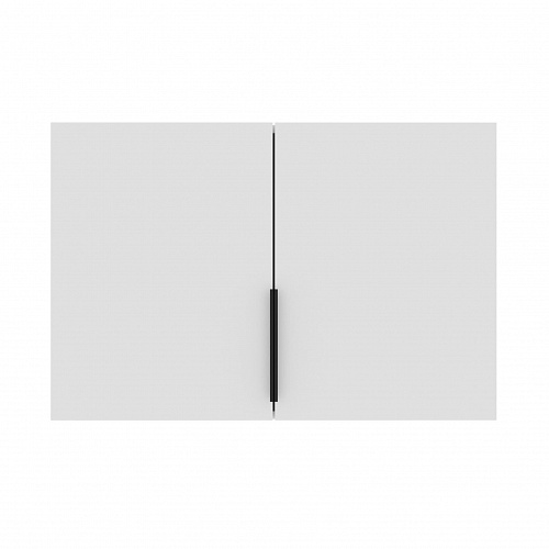 Антресоль Катрин низкая 2 двери Белый шагрень