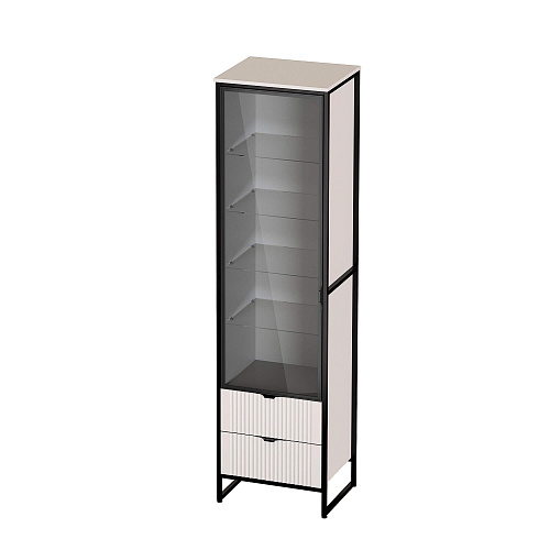 Шкаф Нора 1 дверь и 2 ящика гостиная Персидский жемчуг