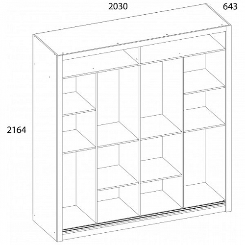 Шкаф MILAN 203 Белый