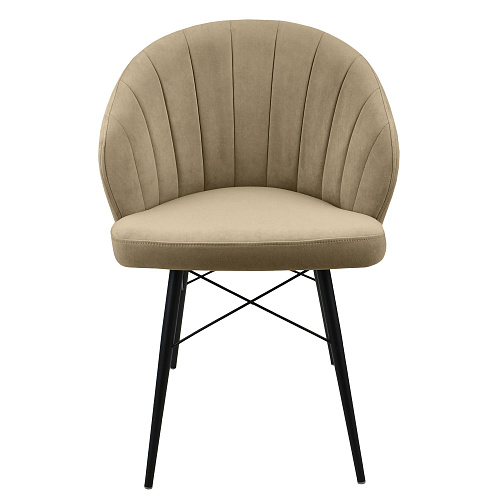 Стул Камино Люкс черный муар/Катания Латте