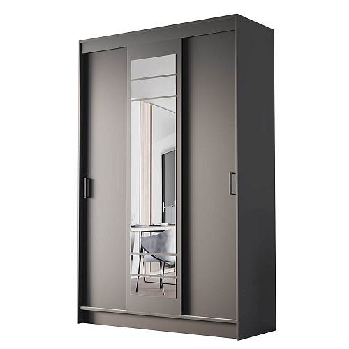 Шкаф-купе БРУНО 3 Графит