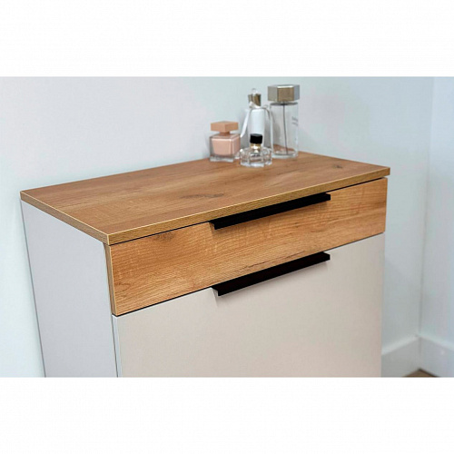 Обувница Баско кашемир/дуб крафт золотой