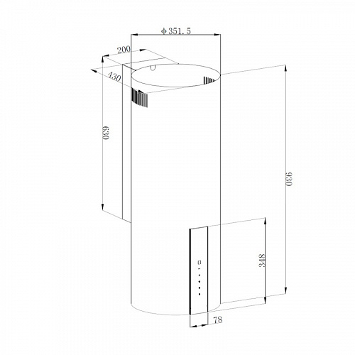 Вытяжка KORTING KHC 35969 DN Cylinder
