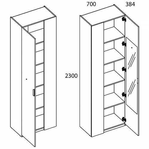Шкаф MODERN 1D/K70 Z Персидский жемчуг