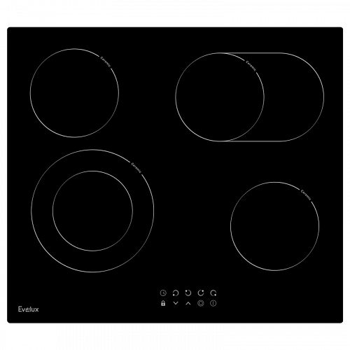 Встраиваемая варочная панель электрическая EVELUX HEV 642 B Встраиваемая варочная панель электрическая EVELUX HEV 642 B