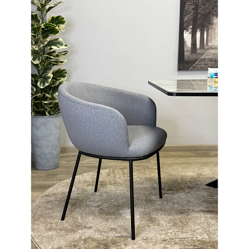 Стул Kenner 313SD черный/серый E86