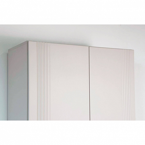 Шкаф двухдверный Рич кашемир/фрапучино матовый/черный