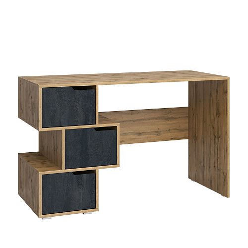 Стол компьютерный СК 11 Дуб вотан/обсидиан